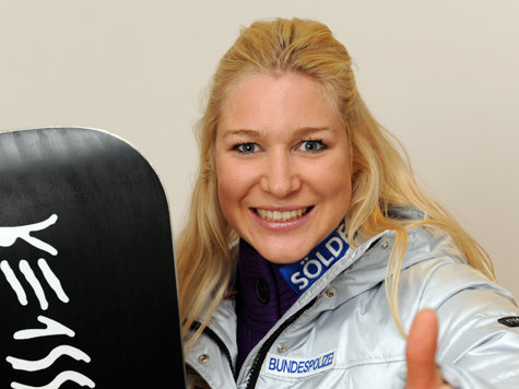 Snowboarderin Amelie Kober.