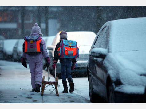 Wintereinbruch in Deutschland