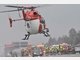 Ein Rettungshubschrauber brachte einen Schwerverletzten ins Krankenhaus.