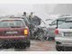 Insgesamt 42 Autos krachten bei Holzkirchen ineinander.