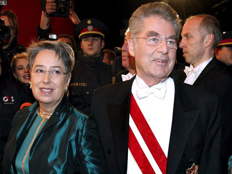 Der &ouml;sterreichische Bundespr&auml;sident Heinz Fischer mit seiner Frau Margit.