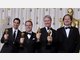 Ausgezeichnet mit dem Oscar f&uuml;r die Spezialeffekte in &ldquo;Der seltsame Fall des Benjamin Button&ldquo; (v.l.): Eric Barba, Steve Preeg, Burt Dalton und Craig Barron.