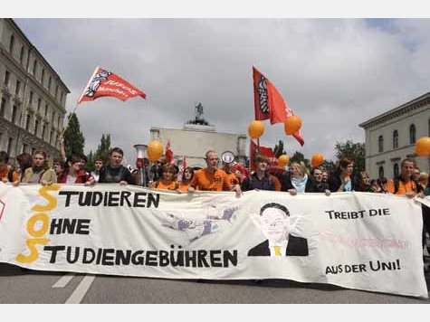 Studenten-Demo gegen Semestergeb&uuml;hren