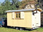 Retro - Wohnwagen aus Holz