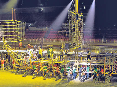 © Art Concerts  Zwei römische Galeere wurden für „Ben Hur Live“ gebaut, Quelle: merkur-online.de