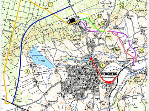 Die unterschiedlichen Trassen im Westen und im Osten Ebersberg wurden ebenso abgelehnt wie der Tunnel. Die unterschiedlichen Trassen im Westen und im Osten Ebersberg wurden ebenso abgelehnt wie der Tunnel.
