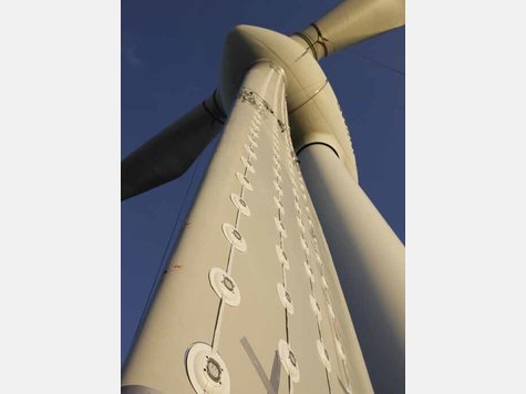 Stern des S&uuml;dens - Windrad wird Weihnachtsstern