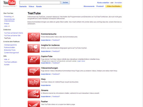 Testtube-Version