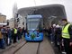 Gro&szlig;es Gedr&auml;nge bei Jungfernfahrt der Tram 23