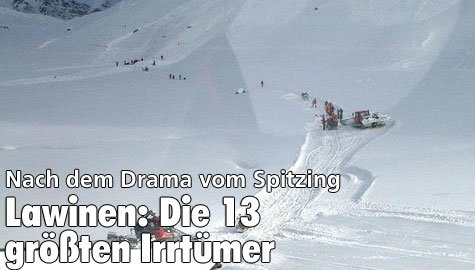 Lawinen - die 13 größten Irrtümer