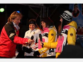 Warmer Empfang für Maria Riesch & Co. Warmer Empfang für Maria Riesch & Co.