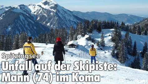 Unfall auf der Skipiste: Mann im Koma