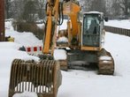 Schwerer Betriebsunfall mit Bagger