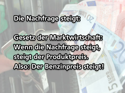 Begr&uuml;ndungen f&uuml;r Benzinpreise