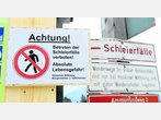 Zugang zu Schleierfällen gesperrt