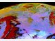 Satellitenbilder: Vulkan und Aschewolke von oben