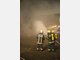 Ein Opfer der Flammen: die landwirtschaftliche Lagerhalle in der Riegerau.
