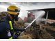 Ein Opfer der Flammen: die landwirtschaftliche Lagerhalle in der Riegerau.