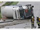 Sauerstoff-Laster kippt um - A95 voll gesperrt