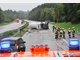 Sauerstoff-Laster kippt um - A95 voll gesperrt