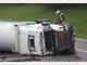 Sauerstoff-Laster kippt um - A95 voll gesperrt