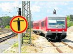 Bahngleise auch in Schongau alles andere als ein Spielgelände