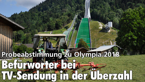 Probeabstimmung zu Olympia 2018: Befürworter bei Fernsehsendung in der Überzahl