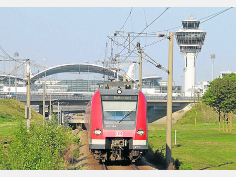 Gut erschlossen der M&uuml;nchner Flughafen nur von Westen her. Im Osten gibt es allerdings noch erheblichen Nachholbedarf. Foto: ham