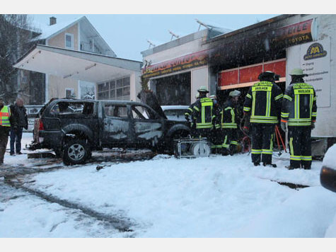 Traunstein: Brand in Kfz-Werkstatt&nbsp;