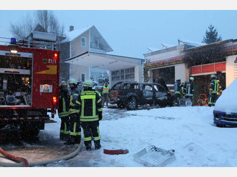 Traunstein: Brand in Kfz-Werkstatt&nbsp;