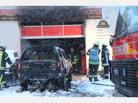 Traunstein: Brand in Kfz-Werkstatt&nbsp;