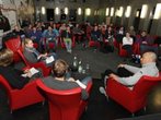 Demond Greene zu Besuch in der Uni