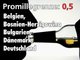 Promillegrenzen im Ausland