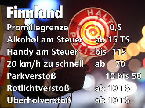 Das kosten Verkehrss&uuml;nden im Ausland