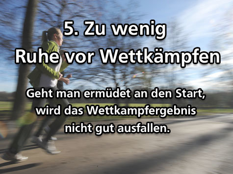 Laufen Training Fehler