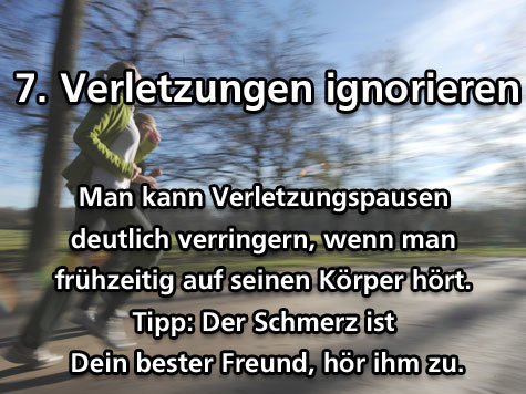 Laufen Training Fehler