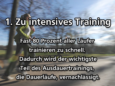 Laufen Training Fehler