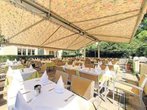 Trattoria Lindengarten: Terrasse mit südländischem Flair