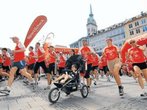 Die letzten Schritte vor dem Stadtlauf