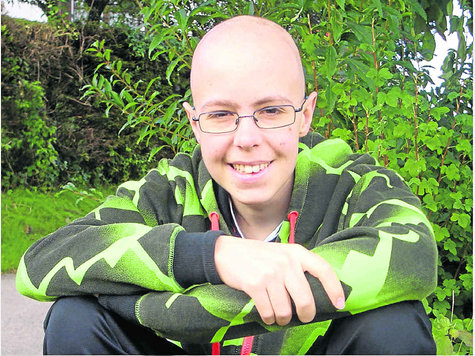 Offen, freundlich und aufgeweckt ist der Denklinger Florian Scheid. Doch der 15-J&auml;hrige braucht zum &Uuml;berleben dringend einen passenden Stammzellenspender. Foto: ms