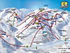 Skigebiet Mayrhofen: Skifahren, Paragleiten, Drachenfliegen, Action Club Zillertal, Piste "Harakiri"