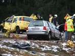 Unfall auf B 17: Zwei Tote bei Frontalzusammenstoß