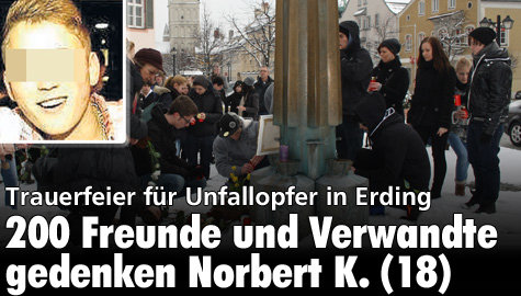 Erding 200 Freunde und Verwandte gedenken Unfallopfer
