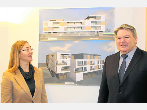 H&auml;uschen wechsle dich: Der alte Bauhof an der Gie&szlig;ereistra&szlig;e ist schon Geschichte. Hier realisieren Karin Wilhelm und Georg Scharl den exklusiven Tassilohof. Fotos: Kressierer/(ham)