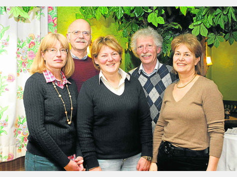 Der Vorstand der Naturfreunde Würmtal (v.li.): Irmi Bohnenberger (Organisationsreferentin), Winfried Schilke (Kassier), Karin Detsch (2.Vorsitzender), Roman Brugger (Vorsitzender), Ulrike Gewehr (Schriftführerin). Foto: Sauer Der Vorstand der Naturfreunde Würmtal (v.li.): Irmi Bohnenberger (Organisationsreferentin), Winfried Schilke (Kassier), Karin Detsch (2.Vorsitzender), Roman Brugger (Vorsitzender), Ulrike Gewehr (Schriftführerin). Foto: Sauer