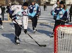 Hamburg Freezers trainieren auf der Außenalster