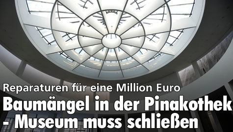 Baumängel in der Pinakothek - Museum muss schließen