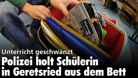 Geretsried - Schule geschwänzt: Polizei holt Mädchen aus dem Bett