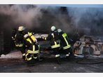 Bilder: Garagenbrand in Mittbach
