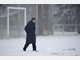 Dick eingepackt gab Otto Rehhagel im dichten Berliner Schneetreiben nach mehr als elf Jahren sein Comeback auf einem Bundesliga-Trainingsplatz.